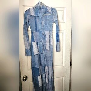 Zara denim look dress